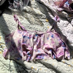 TORRID pink tie-dye Two piece bikini set